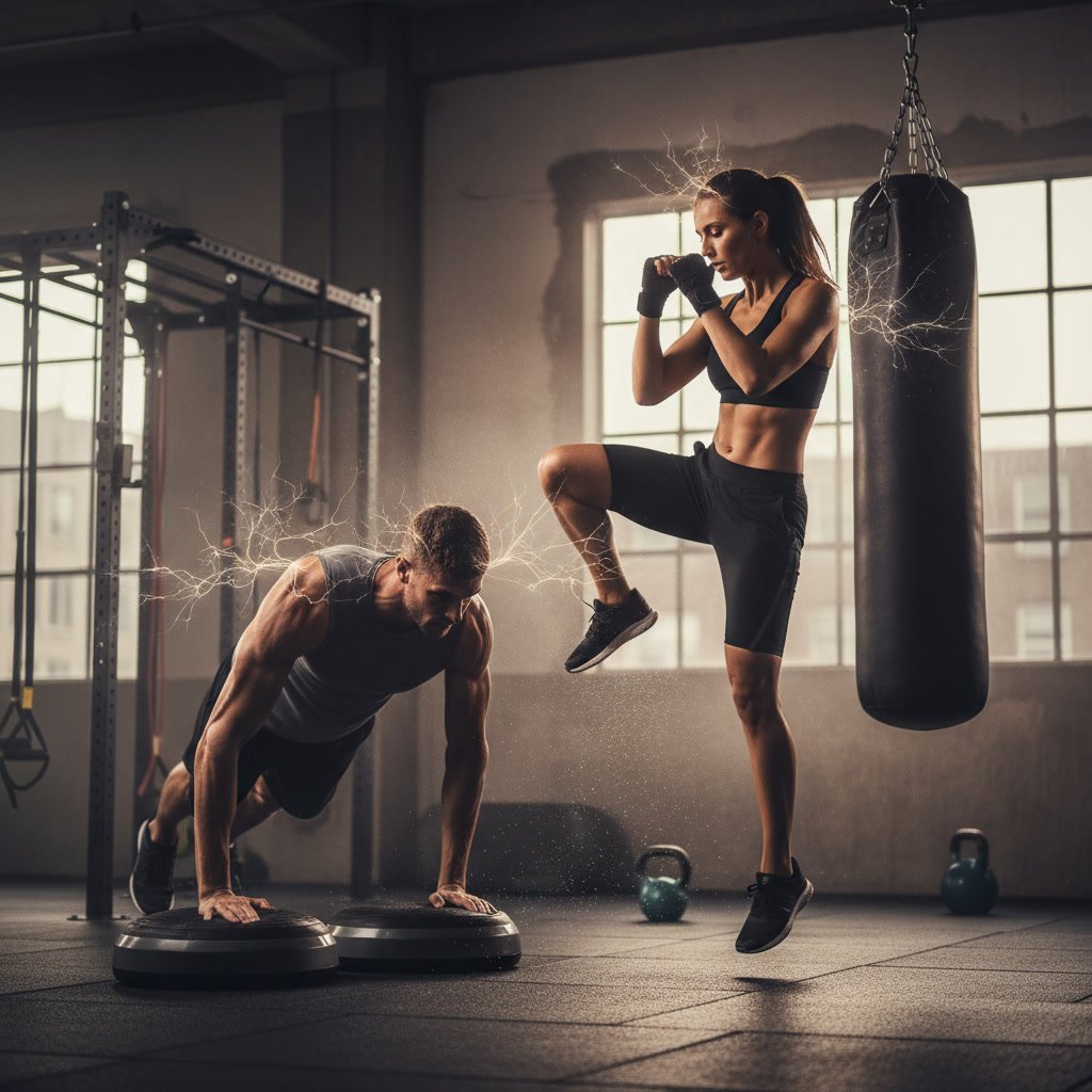 High intensity cardio training supporting muscle memory development